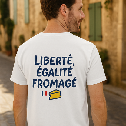 T-shirt unisexe  | Liberté, Égalité, Fromagé